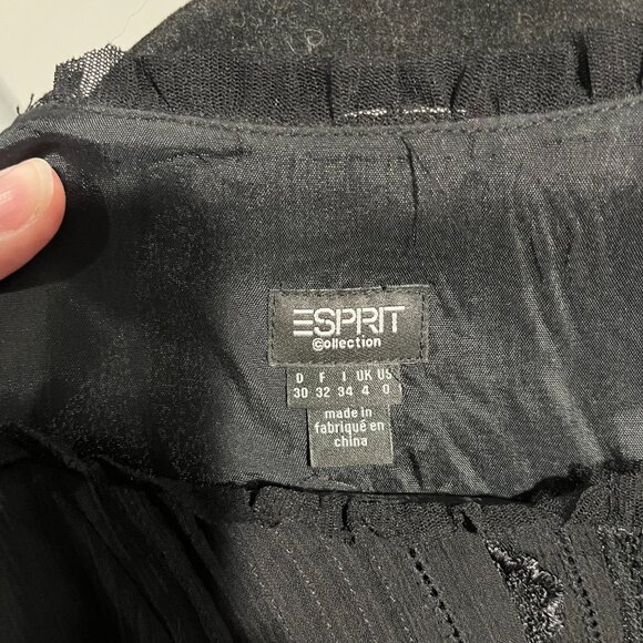 Black Esprit Dress - Picture 4 of 4